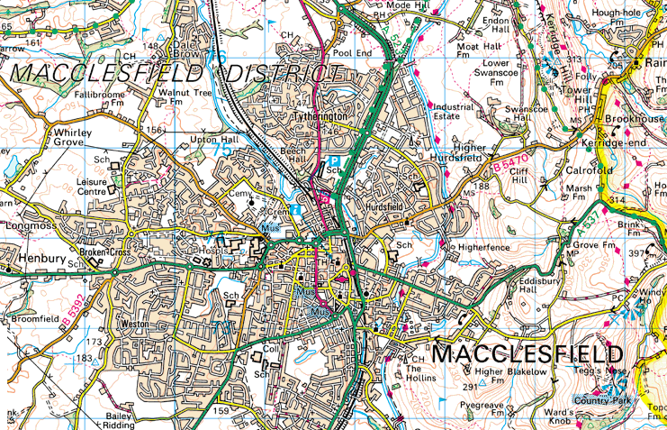 Macclesfield map